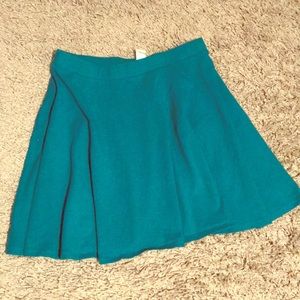 Green scuba style skirt